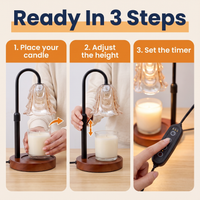 Flower Dimmable Candle Warmer Lamp