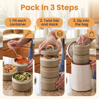 Lunch Box Stainless Steel Insulated Food Container Full Set