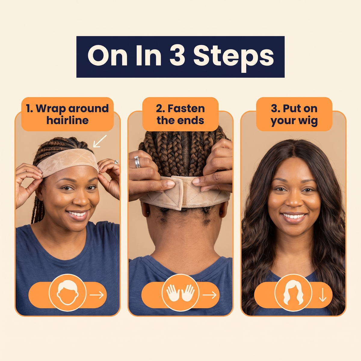 Velvet Wig Grip Headband