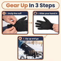 Unisex Heated Winter Sports Thermal Hand Gloves