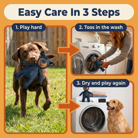 Durable Dog Chew Toy for Heavy Chewers – Tough Bear & Crocodile Toys with Tear-Resistant Stitching, Machine Washable