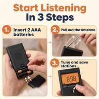 Portable Pocket AM/FM Radio