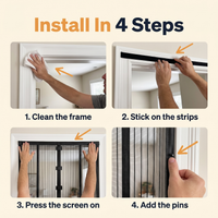 Magnetic Mosquito Screen for Doors