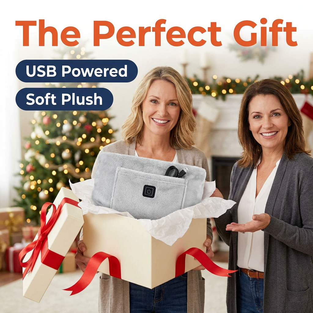 USB Heated Waist Wrap – 3 Heat Levels, Hand & Belly Warmer (CLAUDE VERSION 2)