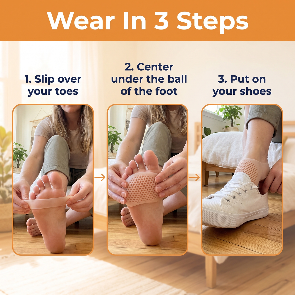 Breathable Metatarsal Pads - Set of 2