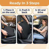 Car Seat Cushion for Shorter Drivers