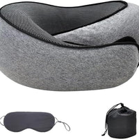 Ergonomic Travel Neck Pillow – Memory Foam Support for Airplane & Car