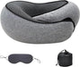 Ergonomic Travel Neck Pillow – Memory Foam Support for Airplane & Car
