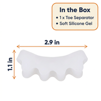 Hammer Toe Straightener – Silicone Gel Toe Separator & Splint for Bunion Relief, Aligns Toes Without Surgery