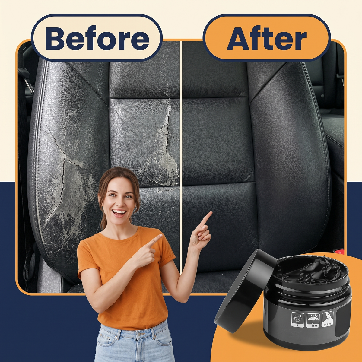 Advanced Leather Repair Gel - Fix Leather Seats, Shoes, Bags, Sofa, Furniture