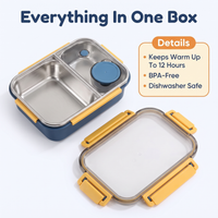 Insulated Food Container for Long-Term Heat Retention