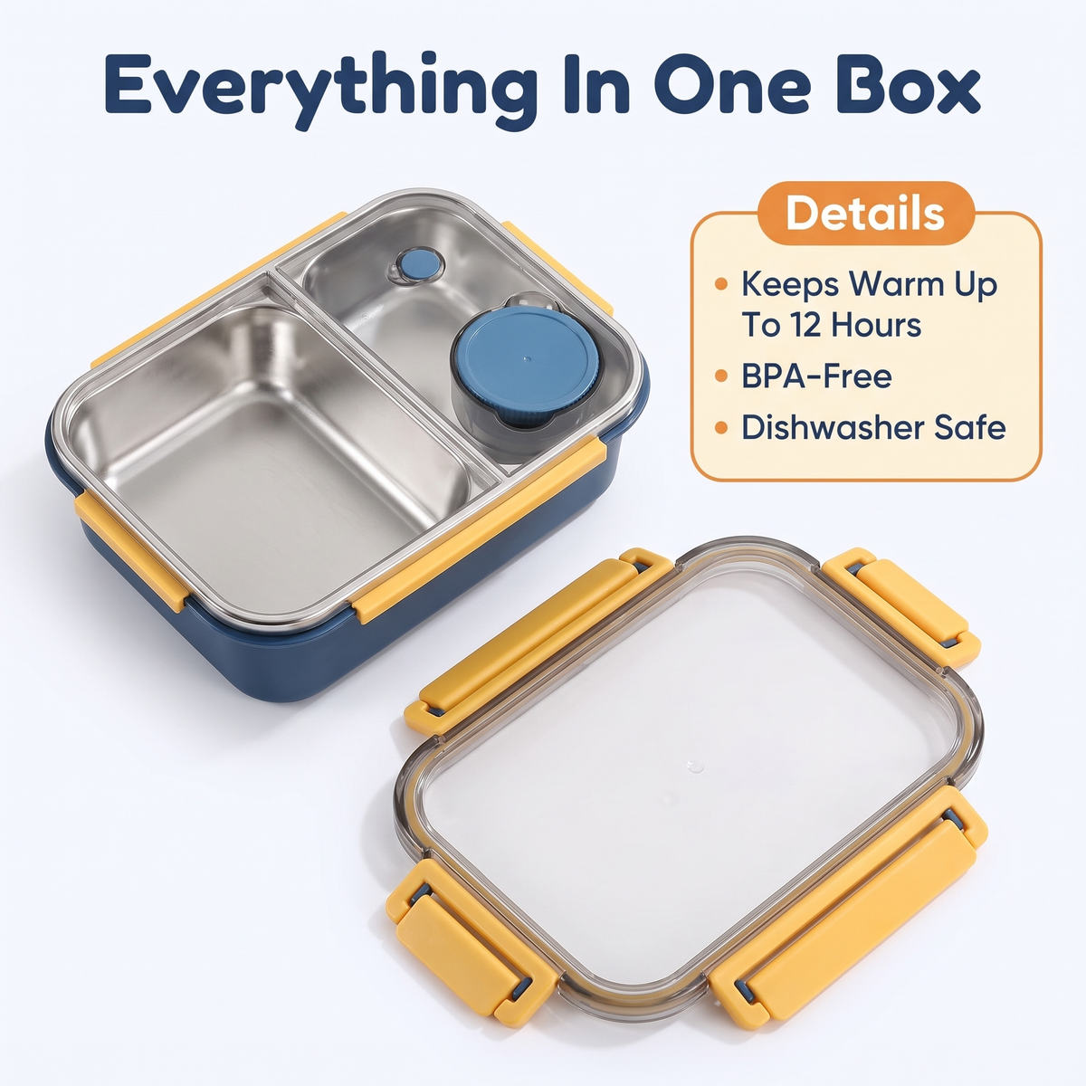 Insulated Food Container for Long-Term Heat Retention
