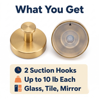 Twist-Lock Suction Cup Wall Hooks