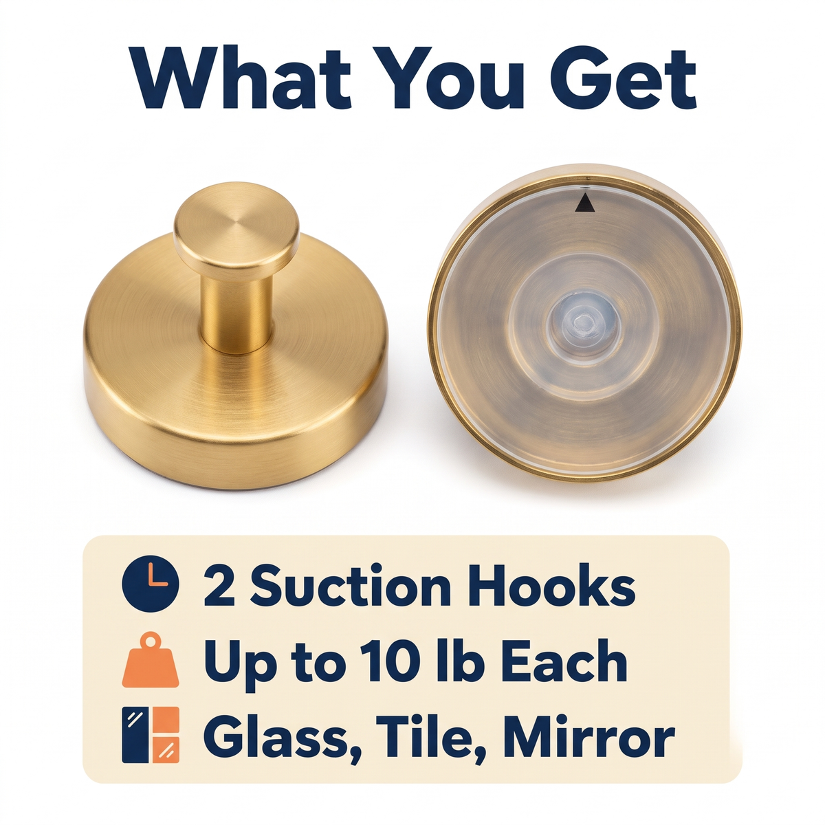 Twist-Lock Suction Cup Wall Hooks