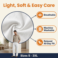 Men's Relaxed Linen Trousers – Breathable Summer Pants (CLAUDE VERSION 4)
