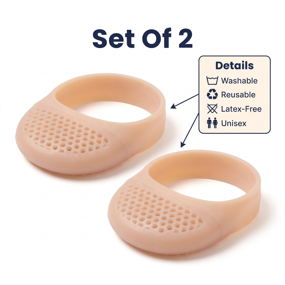 Breathable Metatarsal Pads - Set of 2