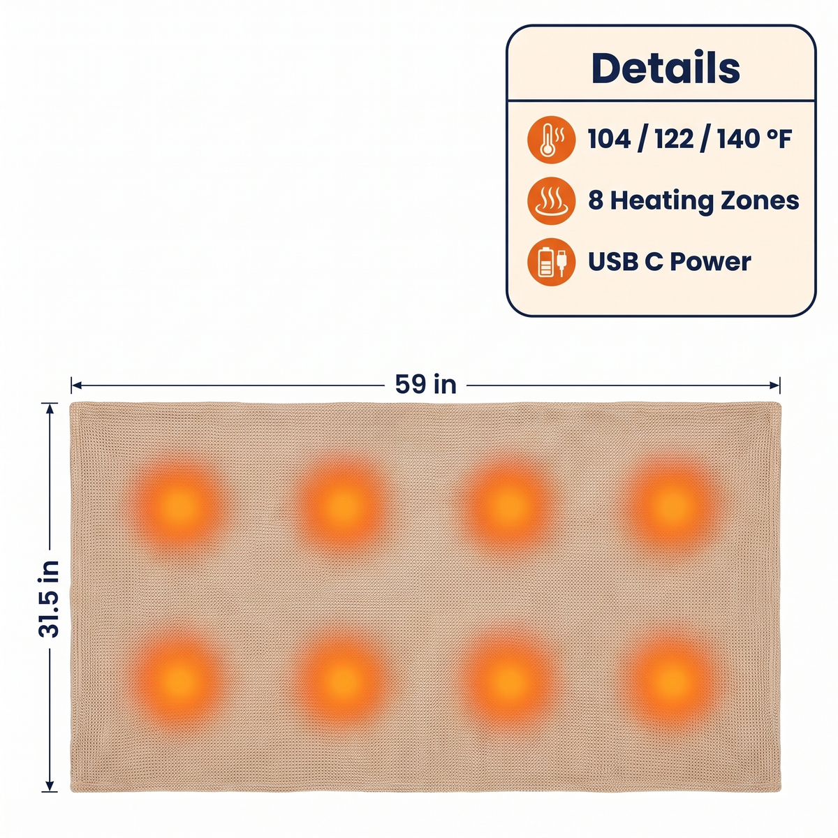 Portable Heated Shawl Blanket