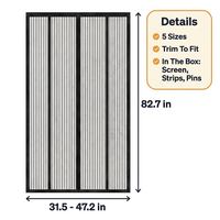 Magnetic Mosquito Screen for Doors