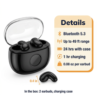 Wireless Sleep Earbuds – Bluetooth 5.3 Mini In-Ear Headphones, IPX5 Water Resistant, Noise Reduction & Charging Case