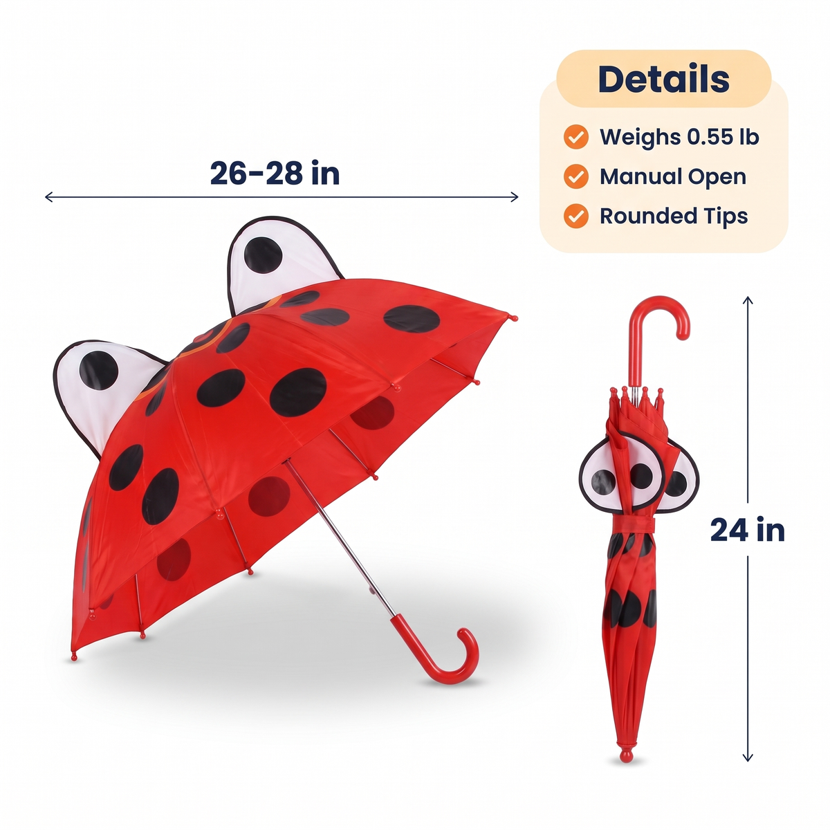Rainbow Fun Kids Umbrella