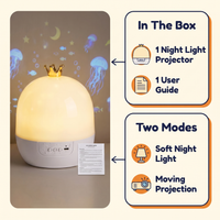 Children’s Night Light and Ocean Projection Lamp