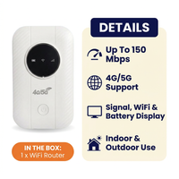 Portable WiFi Hotspot – Pocket 4G/5G Mobile Router up to 150 Mbps for Travel & Multiple Devices