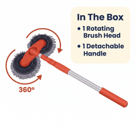 Car Wash Brush with Rotating Head
