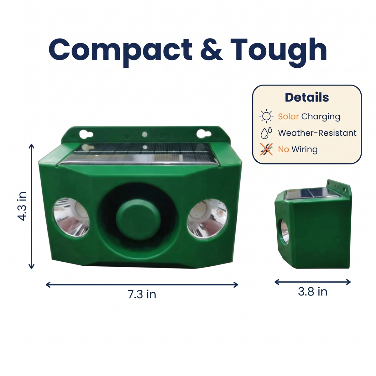 Beast Repellent Solar Warning Lights