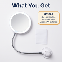 LED 10x Magnifying Mirror