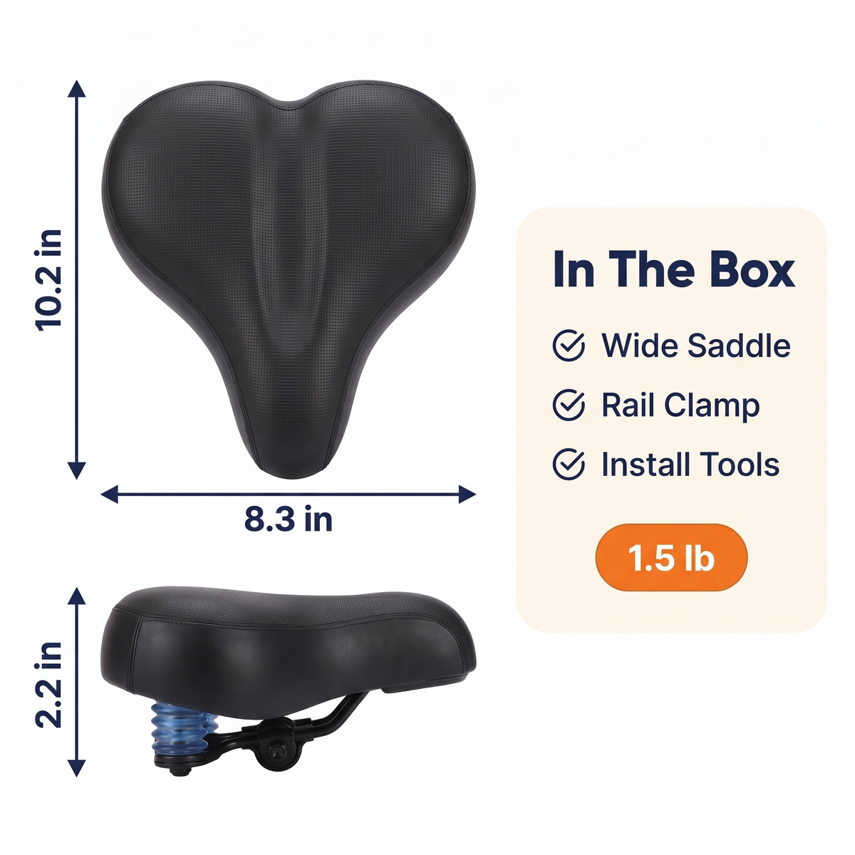 Wide Saddle for Bikes