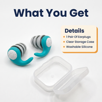 Noise Cancelling Silicone Earplugs for Sleeping