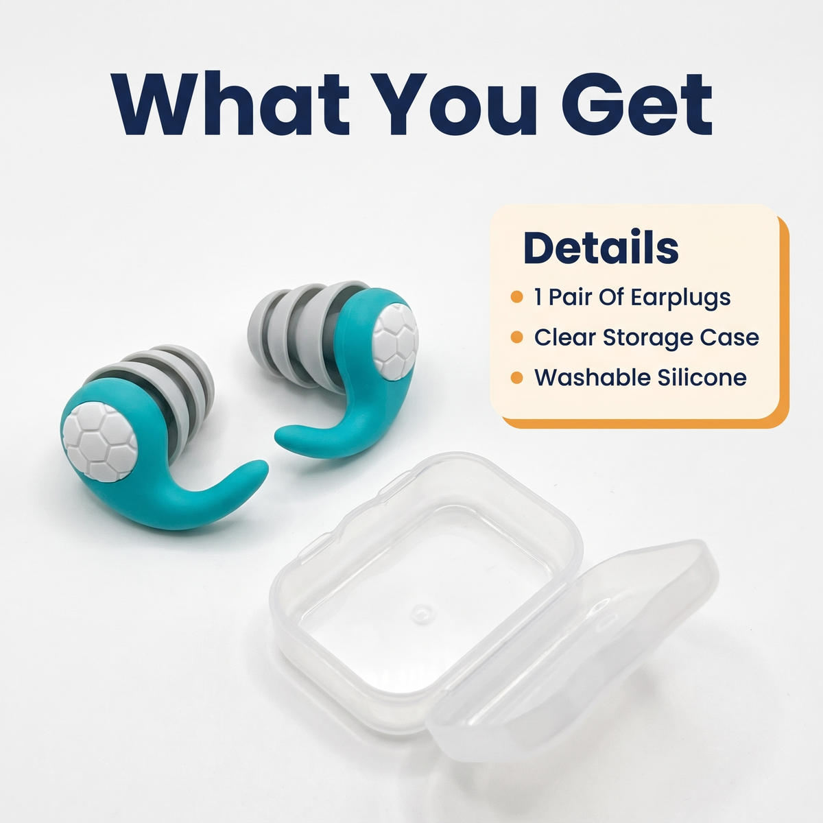 Noise Cancelling Silicone Earplugs for Sleeping
