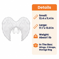 Feathered Angel Wings Costume