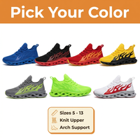 Men's Orthopedic Running Shoes – Arch Support Walking Sneakers with Cushioned Non-Slip Sole, 7 Colors