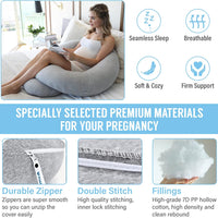C Shaped Full Body Pregnancy Pillow