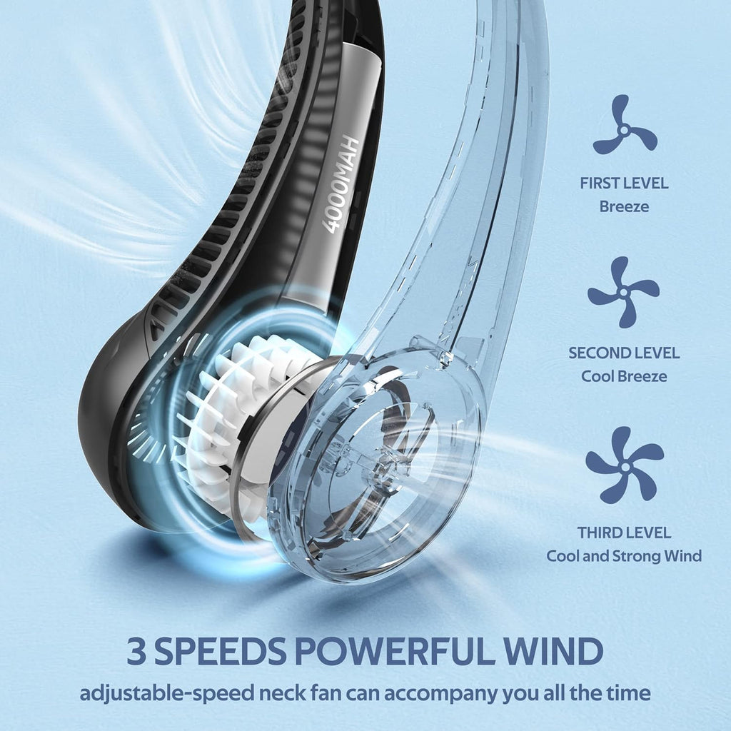 Portable Hands Free 360° Cooling Neck Fan