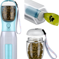 Dog Water Bottle With Food Container