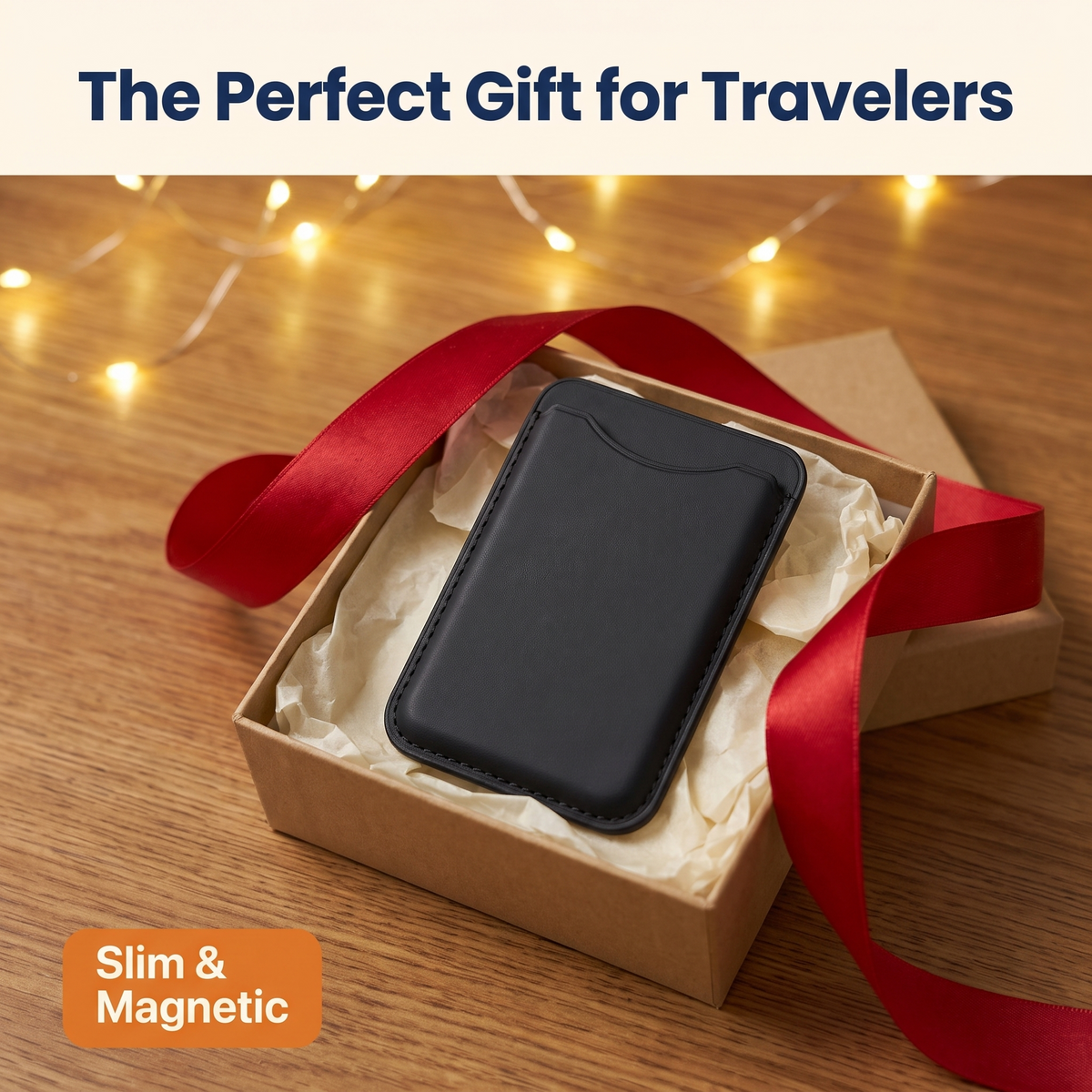 Magnetic Leather Card Holder Wallet for iPhone