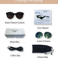 Bicycling Glasses WiFi Mini Camera HD 1080P DVR Video Audio Recorder