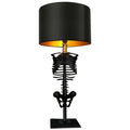 Handcrafted Gothic Skeleton Table Lamp