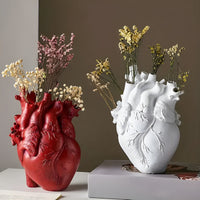 Bamboo & Wood Lively Heart-Shaped Vase
