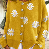 Floral Embroidery Knitted Sweater