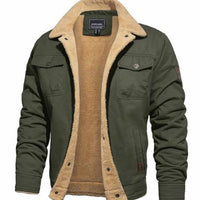 Foldover Collar Aviator Jacket