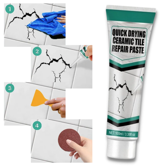 Ceramic Tile Repair Paste Kit for Cracks Chips and Surface Repair