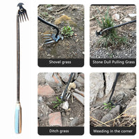 Crescent Weeder Tool with Long Handle