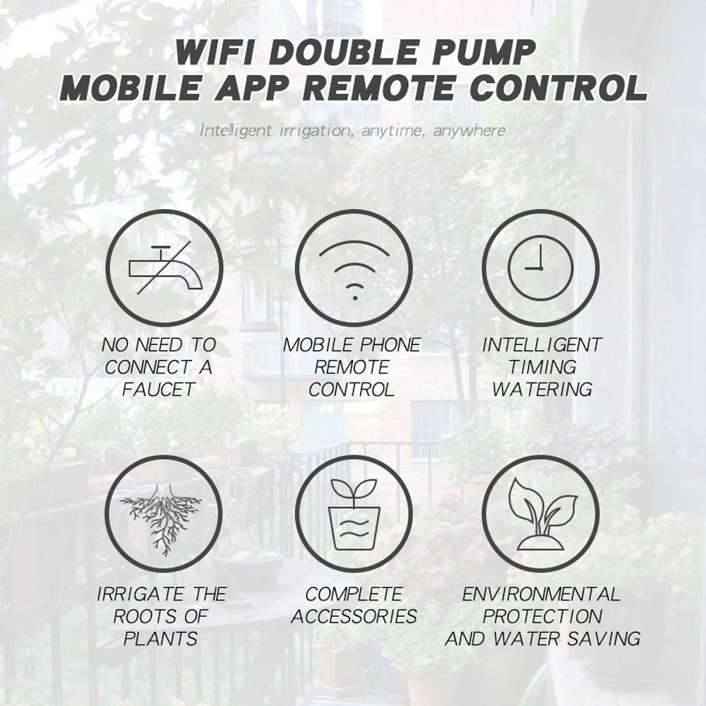 Wifi Smart Automatic Waterer For Plants - Up To 20 Pots