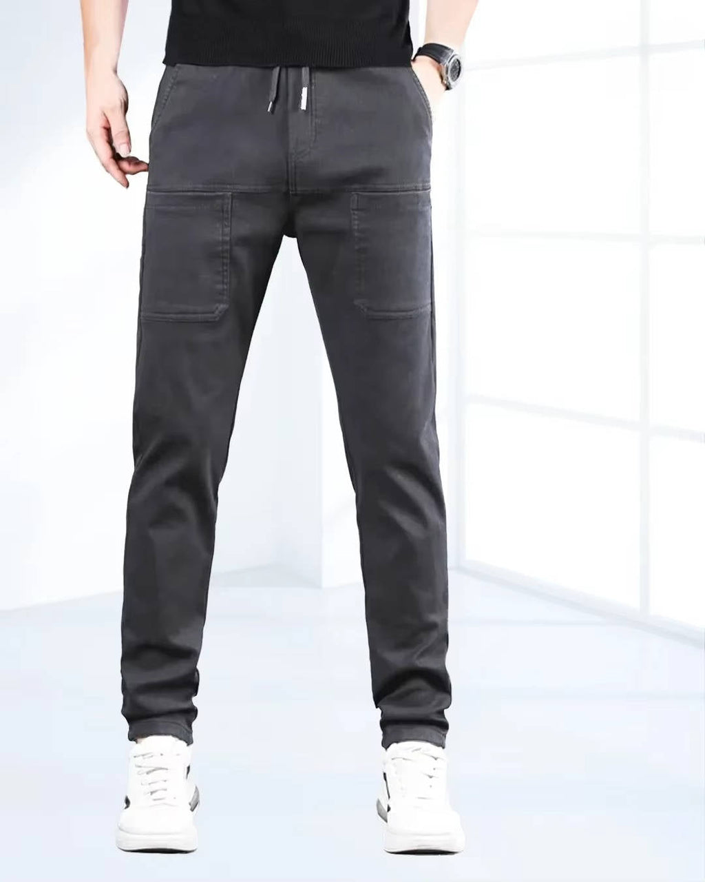 Men's High Stretch Cargo Pants with Pockets