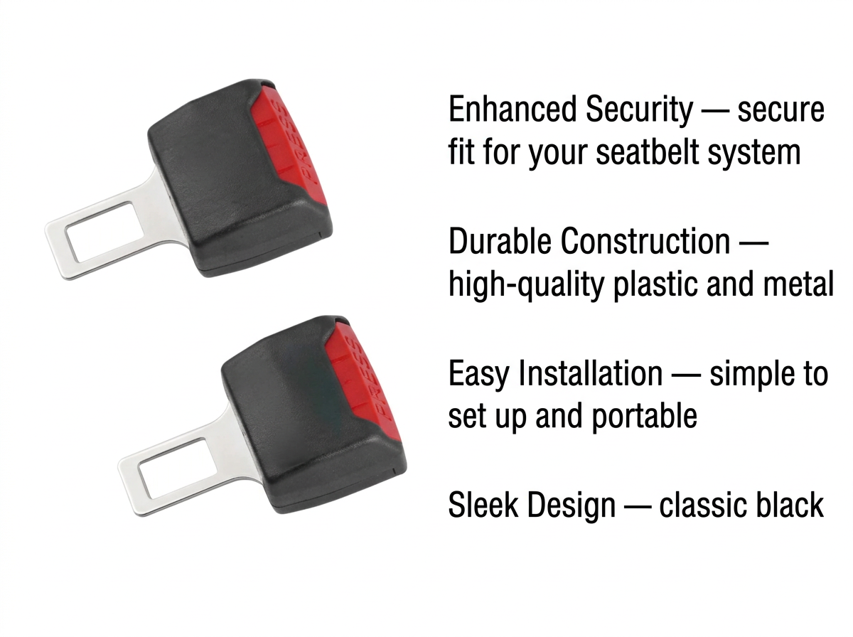 Seat belt clip extender features and benefits