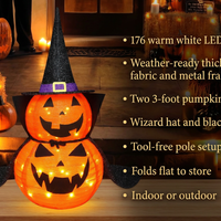 Lighted pumpkin decoration benefit lines