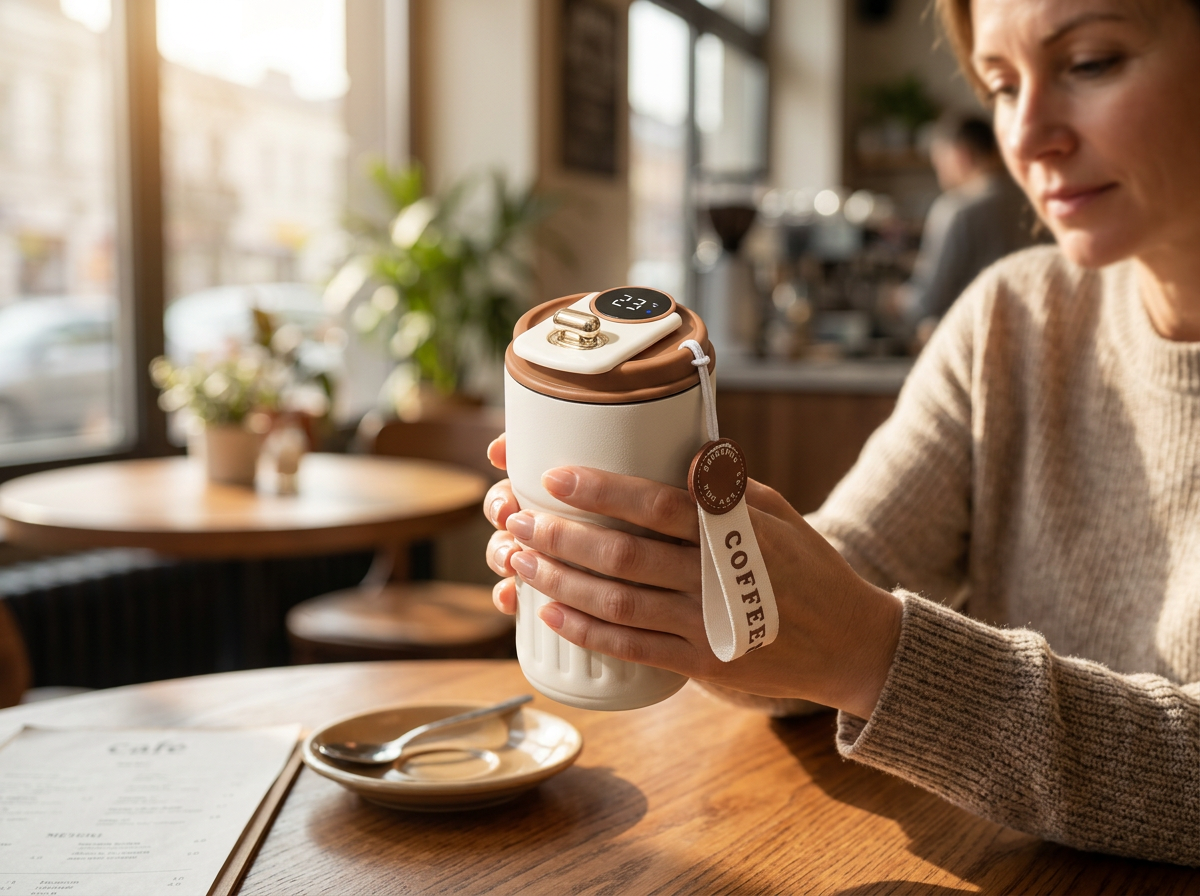450ml Smart Travel Mug with LED Display